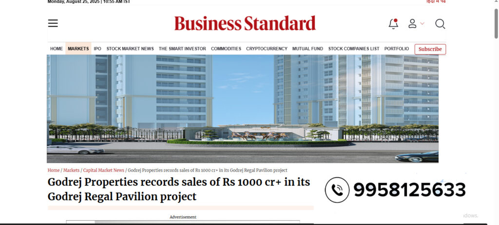 godrej regal pavilion project news