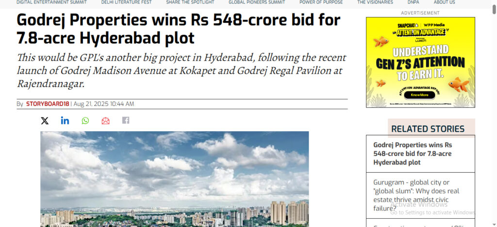 untitled 1godrej properties new land purchase in kukatpally hyderabad